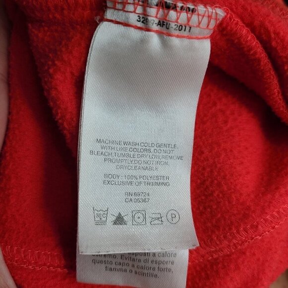 Columbia Red Orange Fleece Full Zip Winter Jacket - Picture 6 of 8